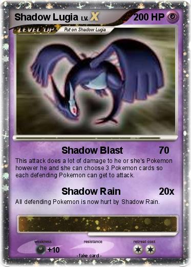 Pokemon Shadow Lugia