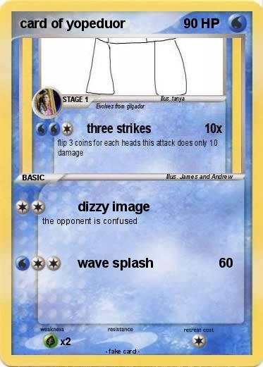 Pokemon card of yopeduor