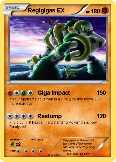 Pokemon Regigigas EX