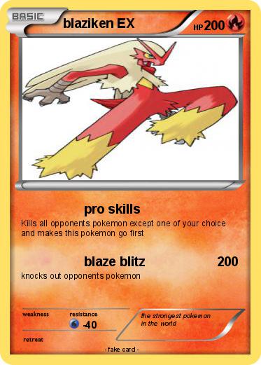 Pokemon blaziken EX