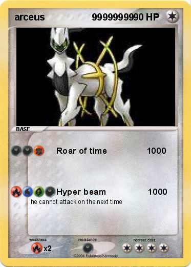 Pokemon arceus                  99999999