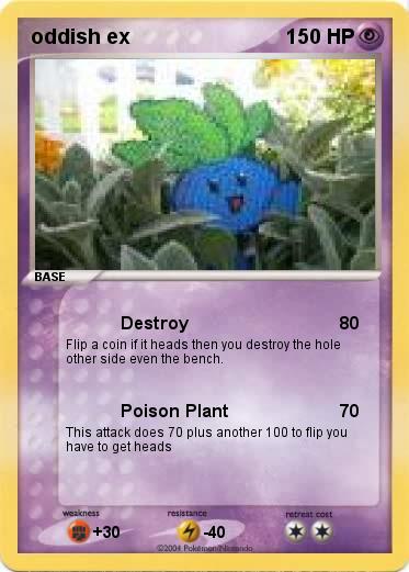 Pokemon oddish ex