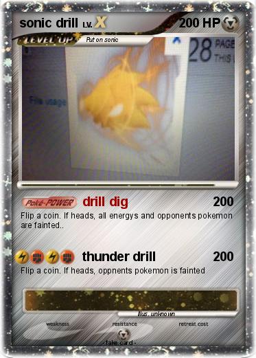 Pokemon sonic drill