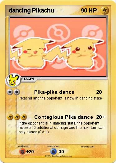 Pokemon dancing Pikachu