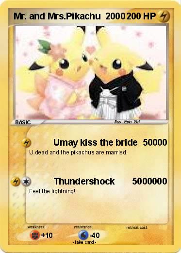 Pokemon Mr. and Mrs.Pikachu  2000