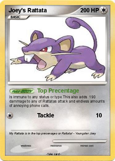 Pokemon Joey's Rattata Pokemon Joey's Rattata