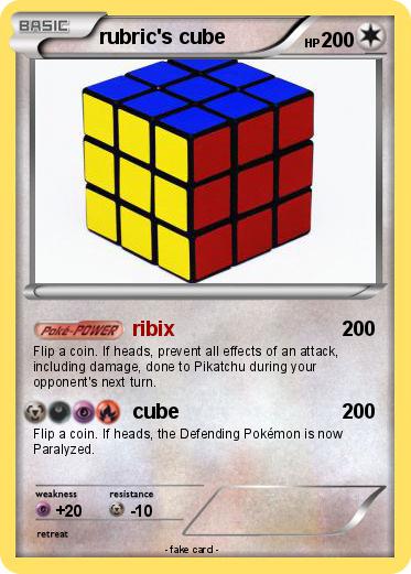 Pokemon rubric's cube