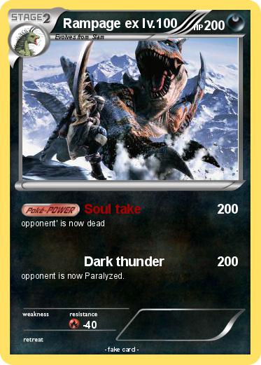 Pokemon Rampage ex lv.100