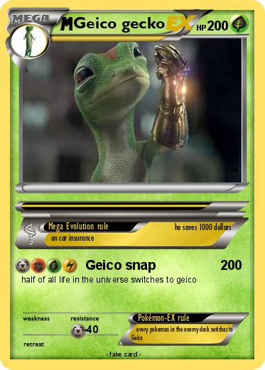 Pokemon Geico gecko