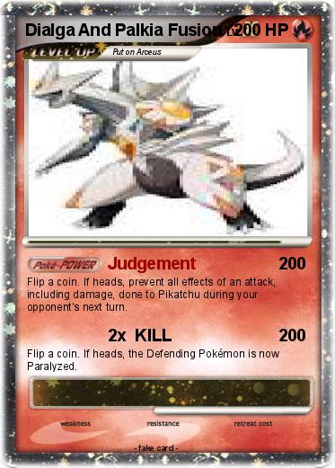 Pokemon Dialga And Palkia Fusion