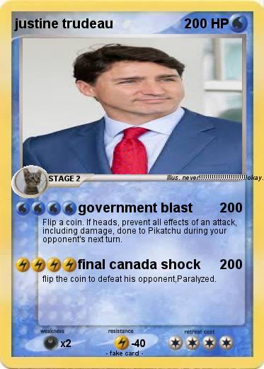 Pokemon justine trudeau