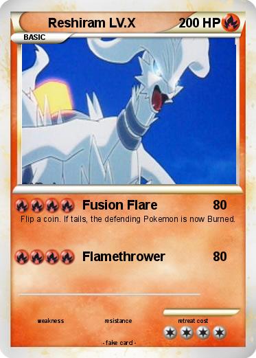 Pokemon Reshiram LV.X