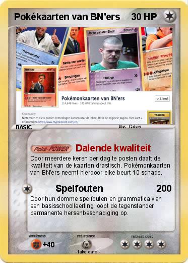 Pokemon Pokékaarten van BN'ers