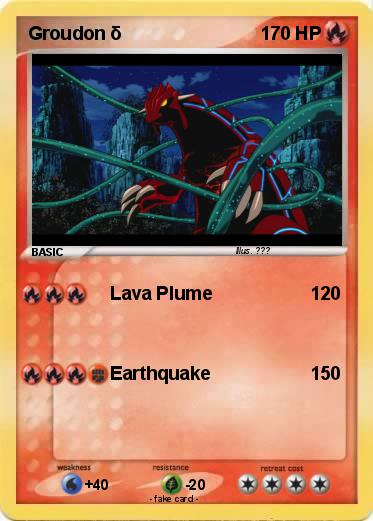 Pokemon Groudon δ