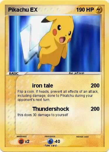 Pokemon Pikachu EX