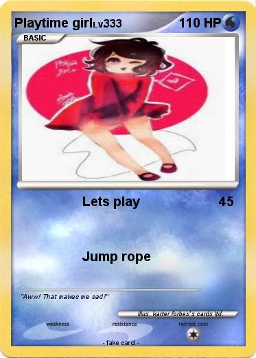 Pokemon Playtime girl