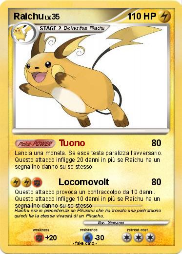 Pokemon Raichu