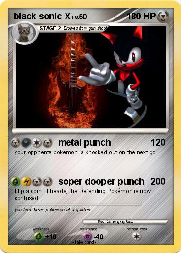Pokemon black sonic X