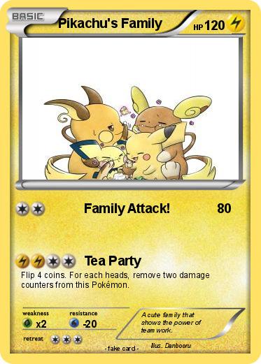 Pokemon Pikachu's Family