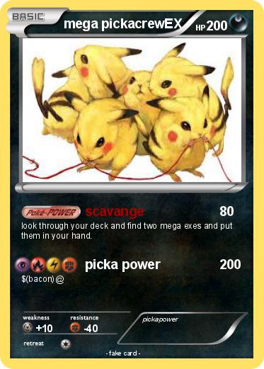 Pokemon mega pickacrewEX