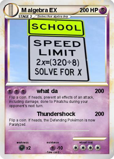 Pokemon M algebra EX