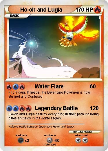 Pokemon Ho-oh and Lugia