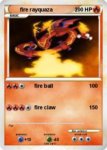 Pokemon fire rayquaza