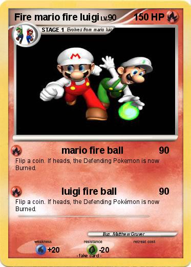 Pokemon Fire mario fire luigi