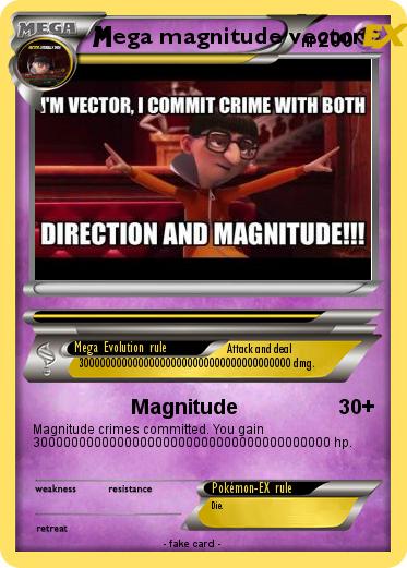 Pokemon ega magnitude vector