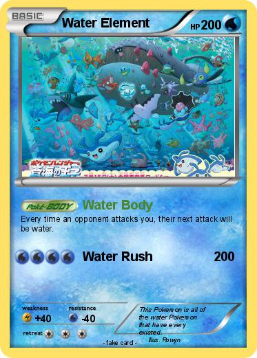 Pokemon Water Element
