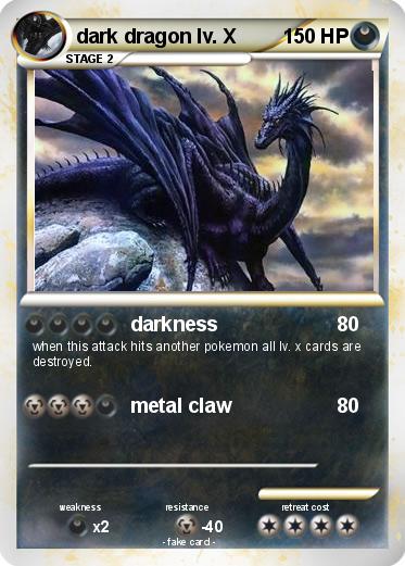 Pokemon dark dragon lv. X