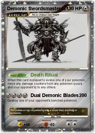 Pokemon Demonic Swordsmaster