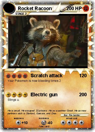 Pokemon Rocket Racoon