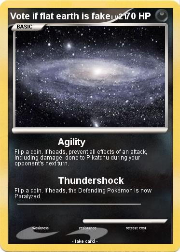 Pokemon Vote if flat earth is fake