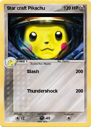 Pokemon Star craft Pikachu