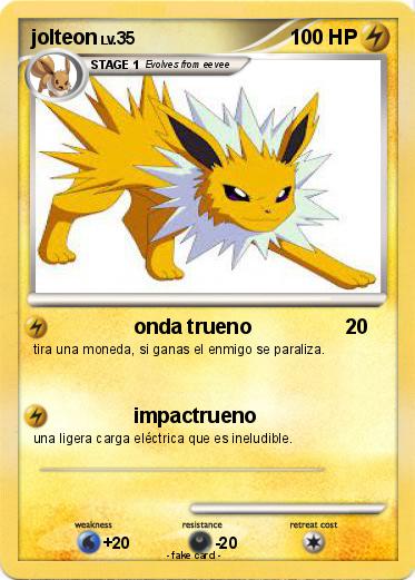 Pokemon jolteon