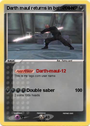 Pokemon Darth maul returns in battlefront