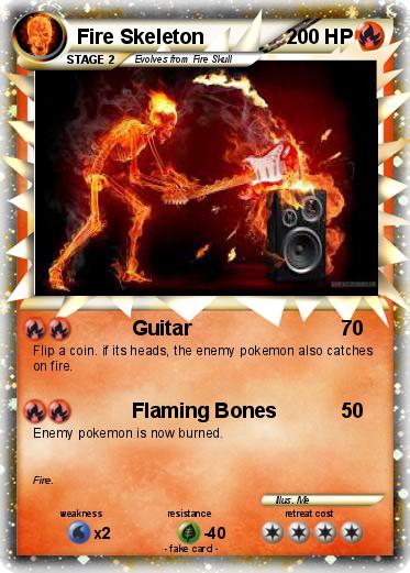 Pokemon Fire Skeleton