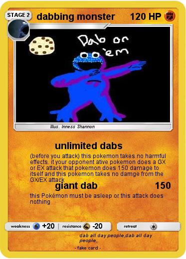 Pokemon dabbing monster