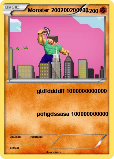 Pokemon Monster 200200200200