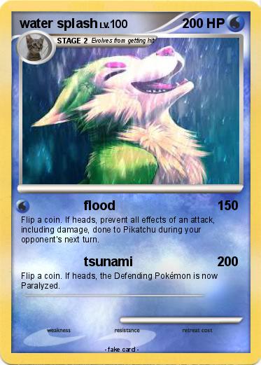 Pokemon water splash