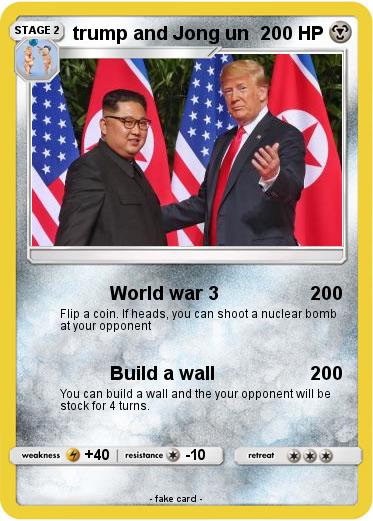 Pokemon trump and Jong un