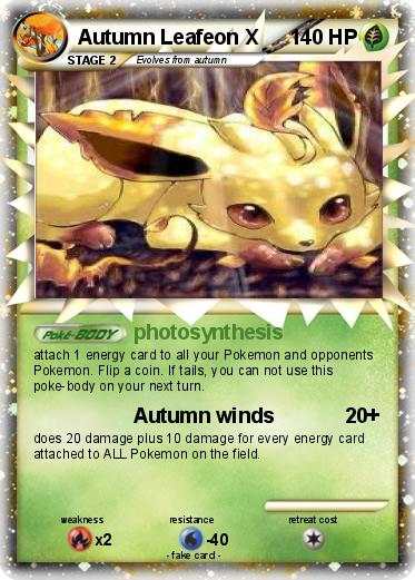 Pokemon Autumn Leafeon X