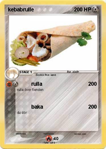 Pokemon kebabrulle