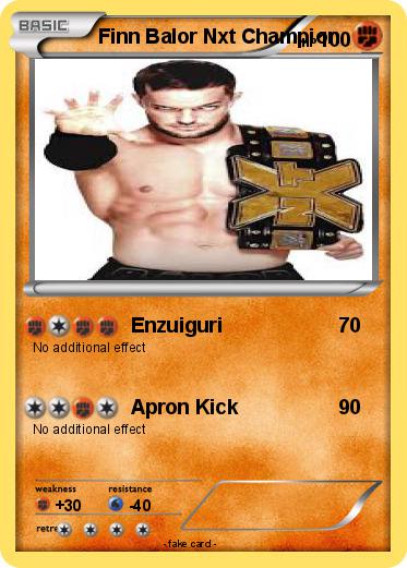 Pokemon Finn Balor Nxt Champion