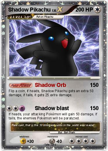 Pokemon Shadow Pikachu