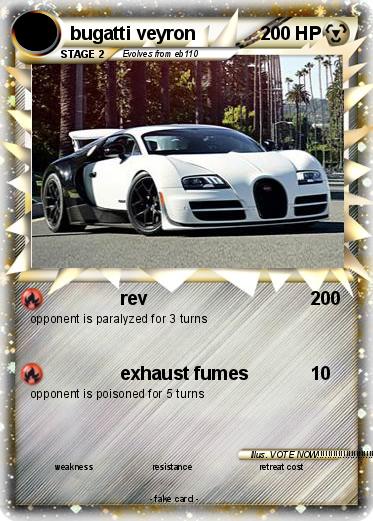 Pokemon bugatti veyron