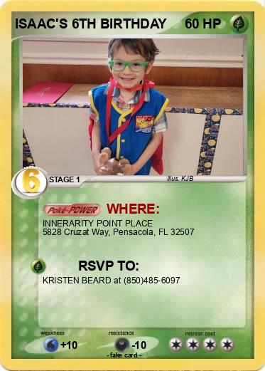 Pokemon ISAAC'S 6TH BIRTHDAY