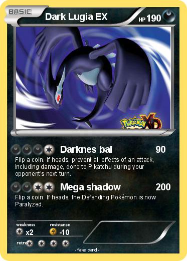 Pokemon Dark Lugia EX