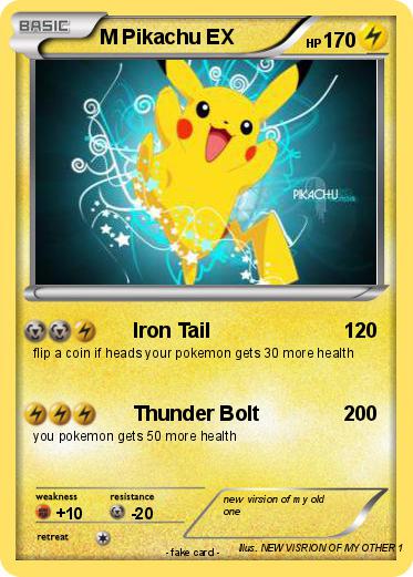 Pokemon M Pikachu EX